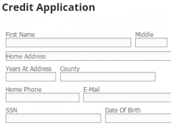 Secure Credit Application